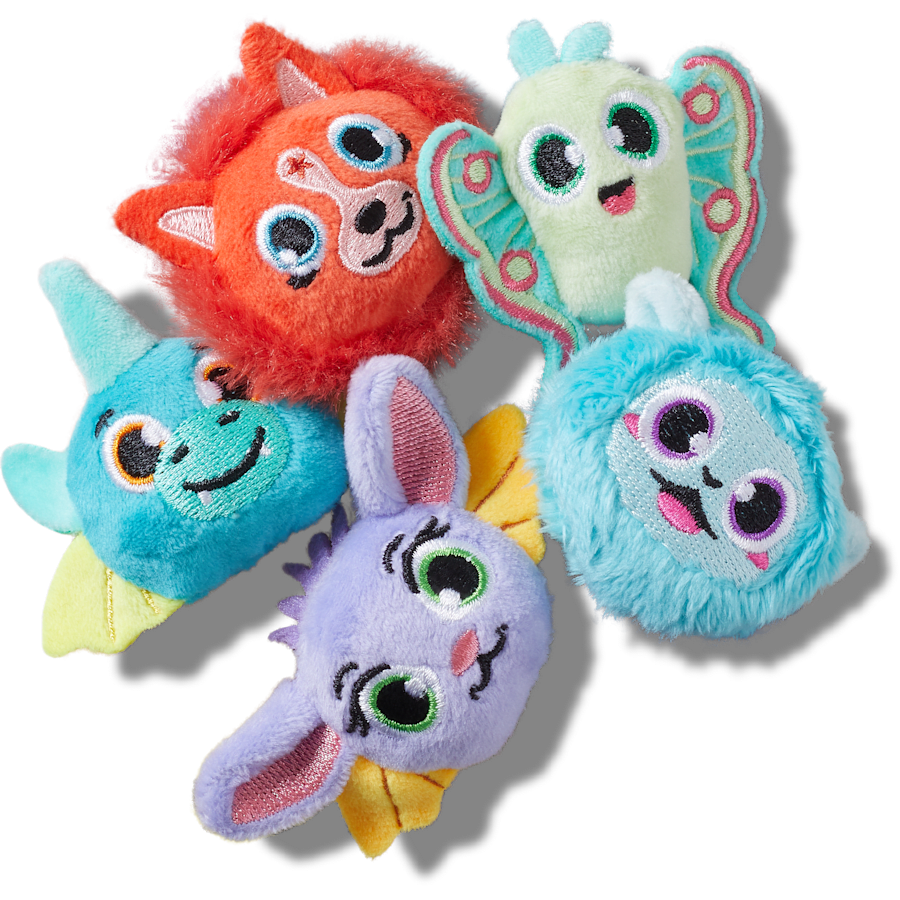 Fuzzy Fantasy Animals 5 Pack Jibbitz™ charms for Women|Men|Jibbitz™ Charms
