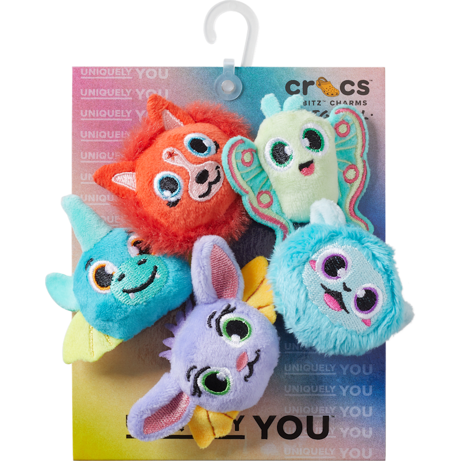 Fuzzy Fantasy Animals 5 Pack Jibbitz™ charms for Women|Men|Jibbitz™ Charms