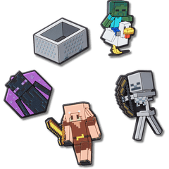 Minecraft 5 Pack Jibbitz™ charms for Women|Men|Kids|Jibbitz™ Charms