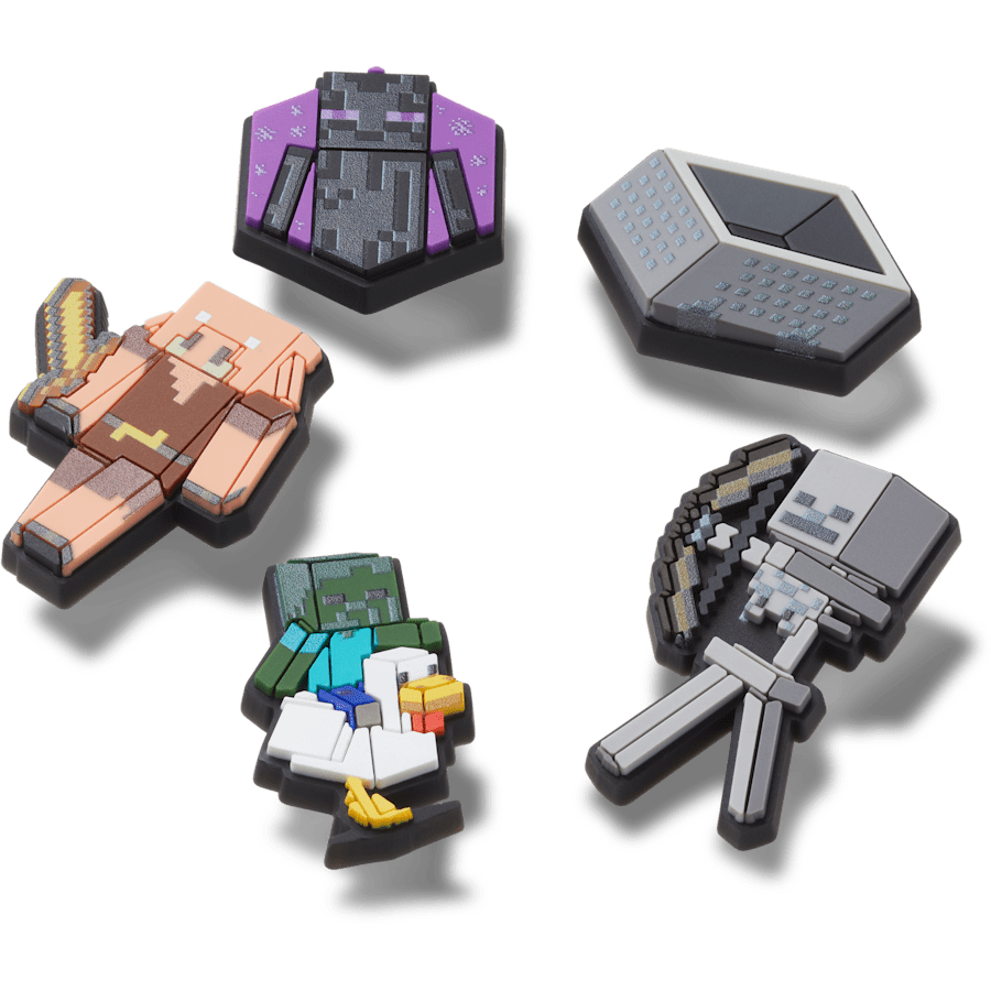 Minecraft 5 Pack Jibbitz™ charms for Women|Men|Kids|Jibbitz™ Charms