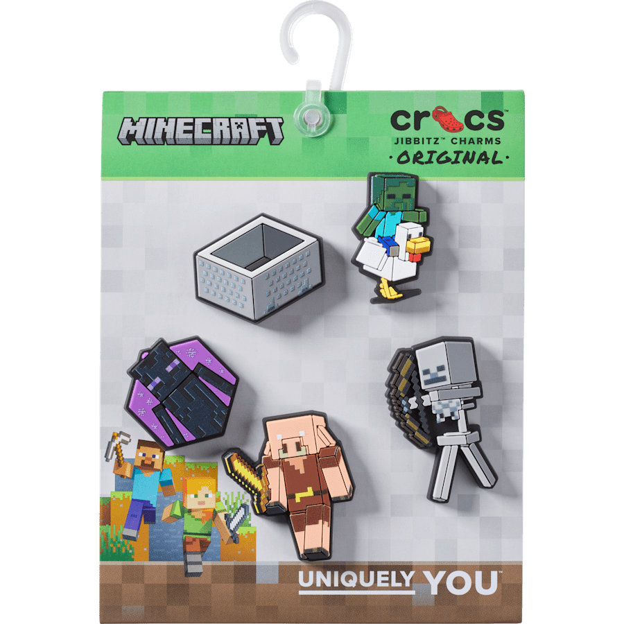Minecraft 5 Pack Jibbitz™ charms for Women|Men|Kids|Jibbitz™ Charms