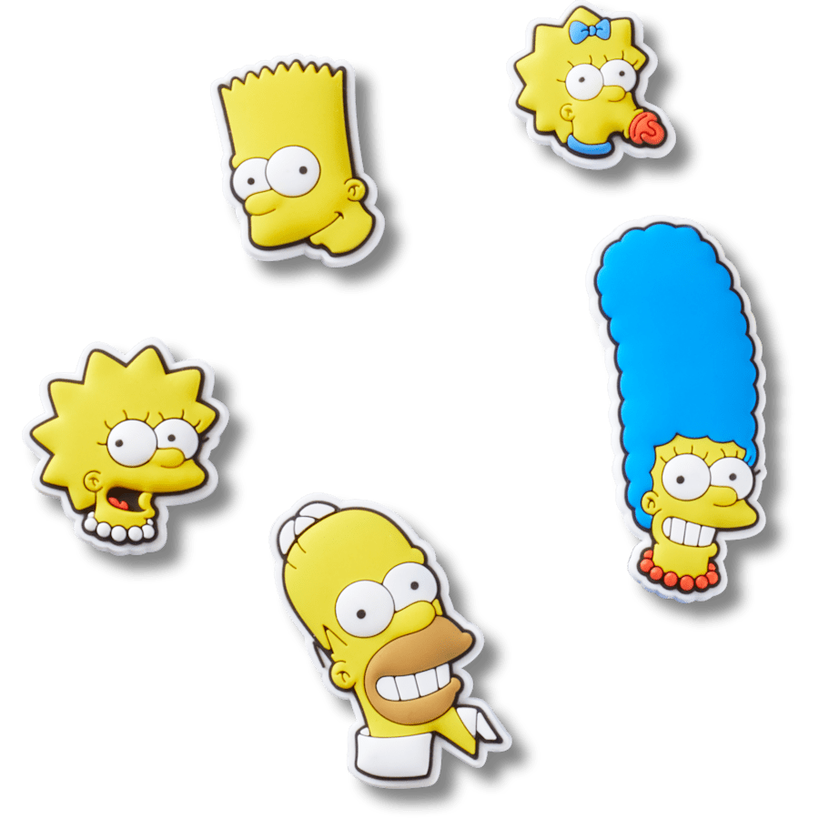 The Simpsons 5 Pack Jibbitz™ charms for Women|Men|Kids|Jibbitz™ Charms