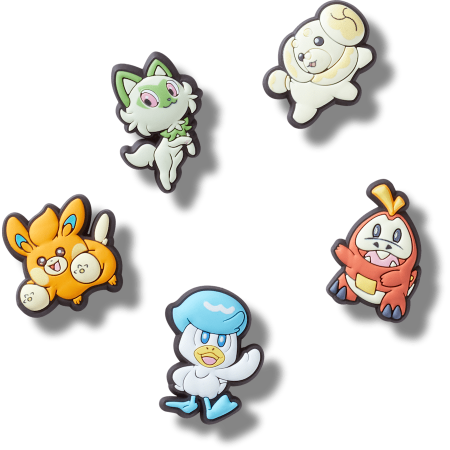 Pokemon Paldea 5 Pack Jibbitz™ charms for Women|Men|Kids|Jibbitz™ Charms