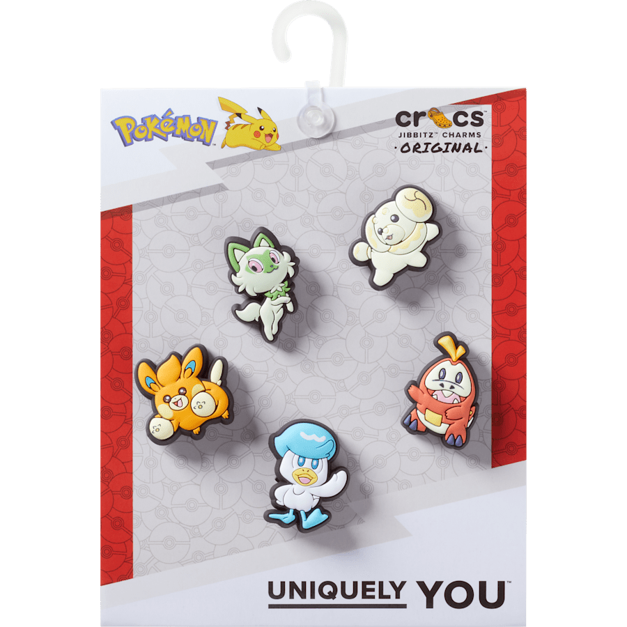 Pokemon Paldea 5 Pack Jibbitz™ charms for Women|Men|Kids|Jibbitz™ Charms