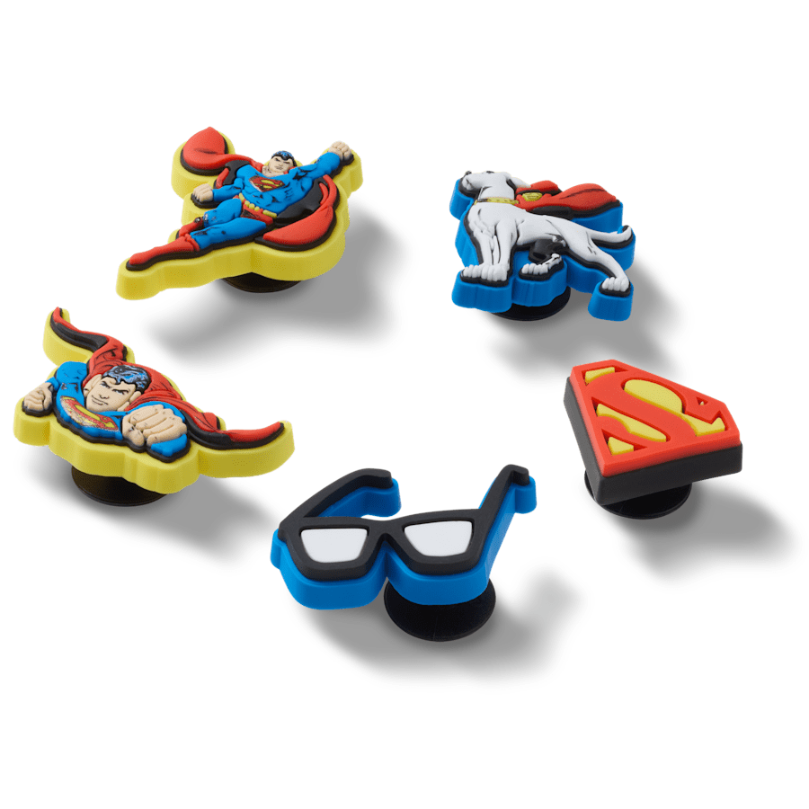 Superman 5 Pck Jibbitz™ charms for Women|Men|Kids|Jibbitz™ Charms