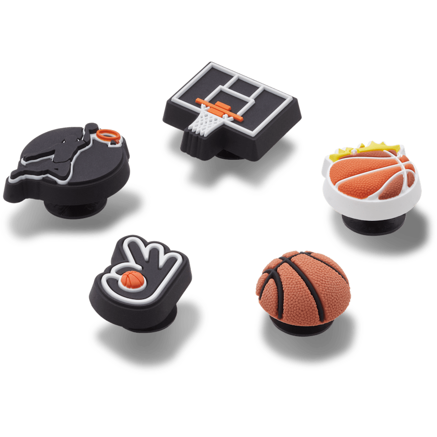 Basketball Team 5 Pack Jibbitz™ charms for Women|Men|Jibbitz™ Charms