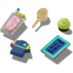 Day at The Tennis Court 5 Pack Jibbitz™ charms for Women|Men|Jibbitz™ Charms