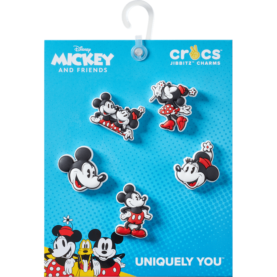Mickey and Minnie PVC 5 Pack Jibbitz™ charms for Women|Men|Kids|Jibbitz™ Charms