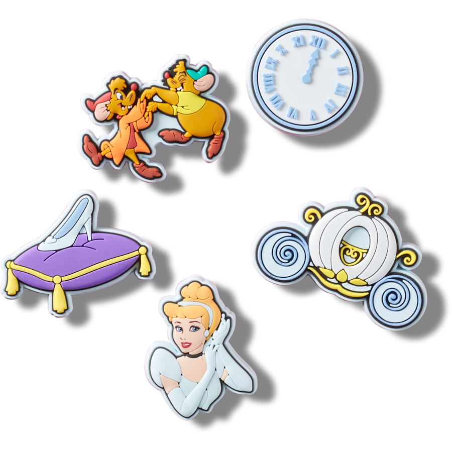 Cinderella 5 Pack Jibbitz™ charms for Women|Men|Kids|Jibbitz™ Charms
