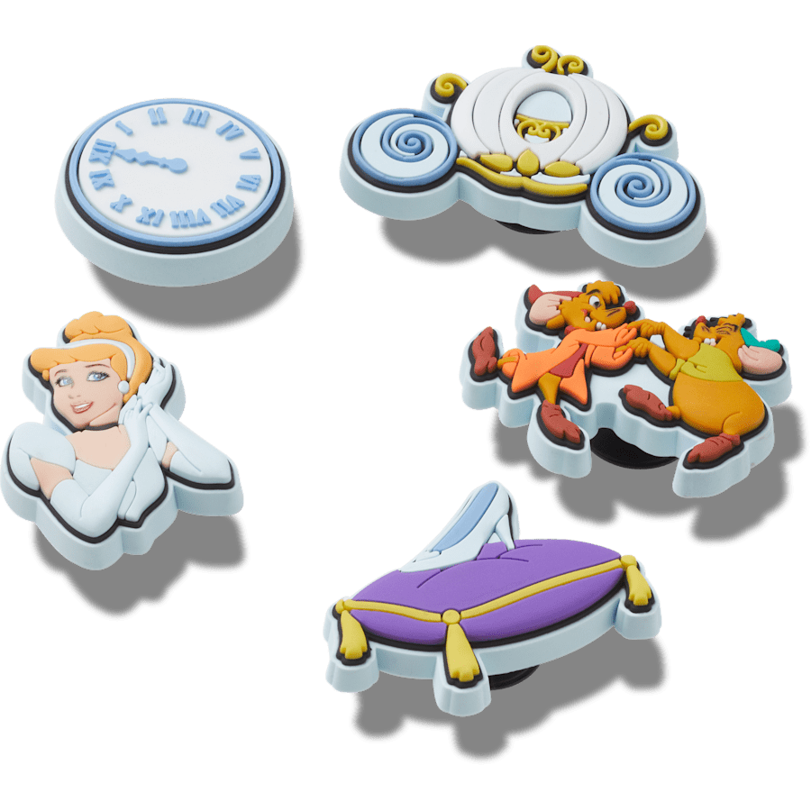 Cinderella 5 Pack Jibbitz™ charms for Women|Men|Kids|Jibbitz™ Charms