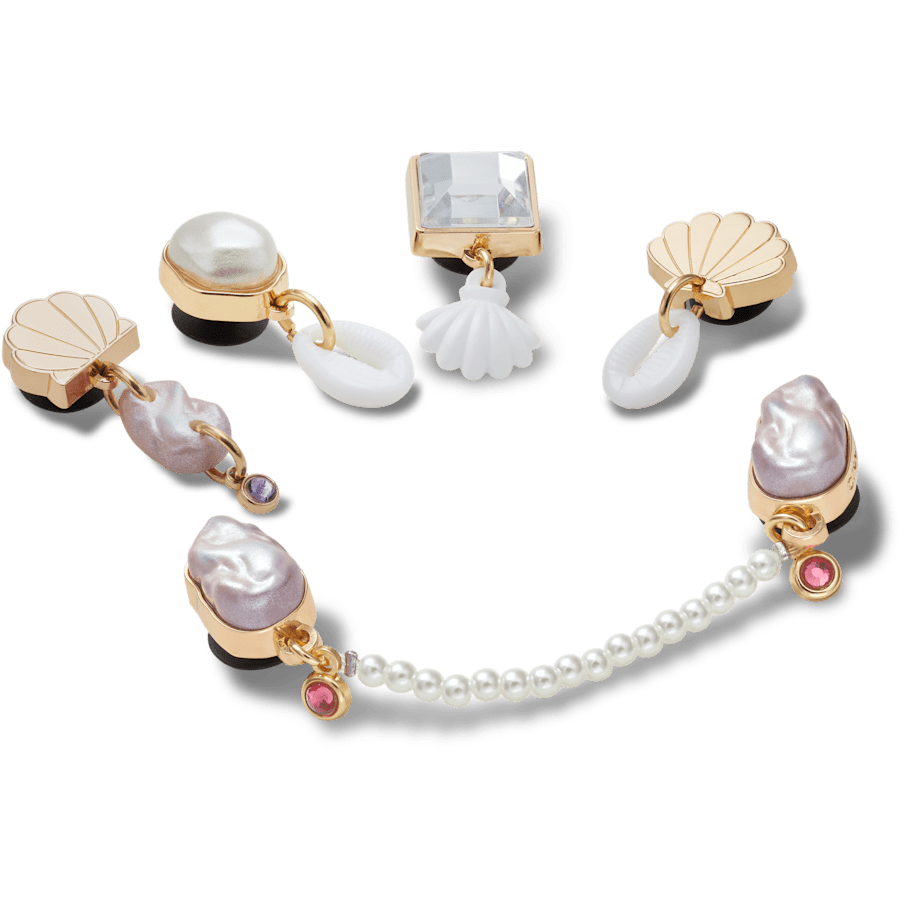 Elevated Pearl 5 Pack Jibbitz™ charms for Women|Men|Kids|Jibbitz™ Charms