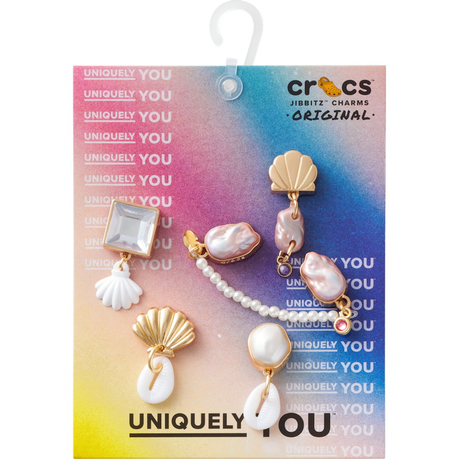Elevated Pearl 5 Pack Jibbitz™ charms for Women|Men|Kids|Jibbitz™ Charms