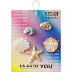 Gold Seashell 5 Pack Jibbitz™ charms for Women|Men|Jibbitz™ Charms