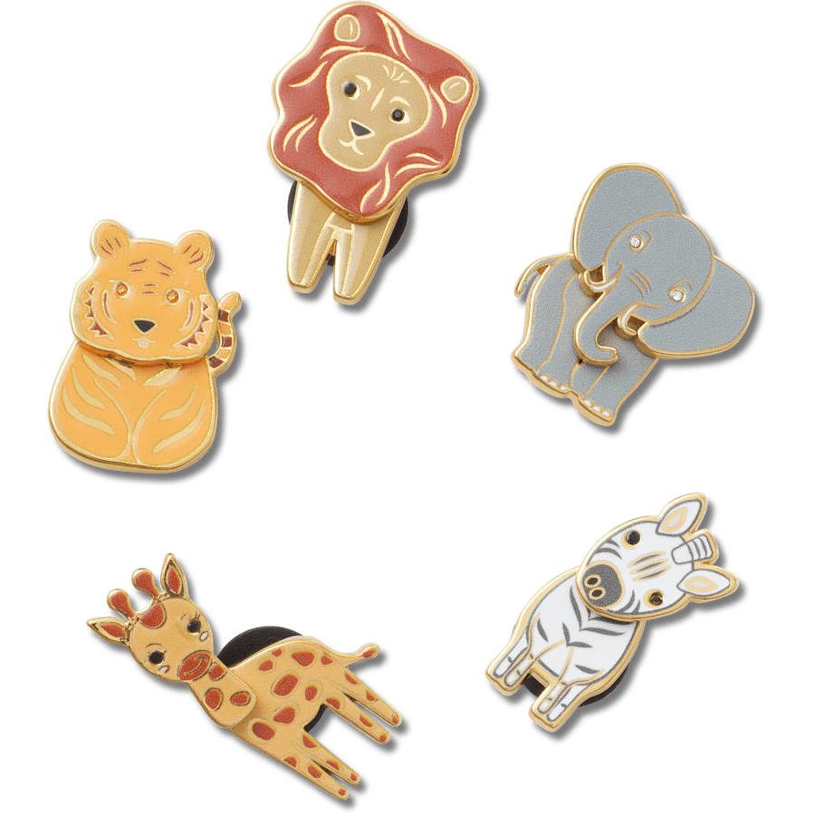 Enamel Safari 5 Pack Jibbitz™ charms for Women|Men|Jibbitz™ Charms