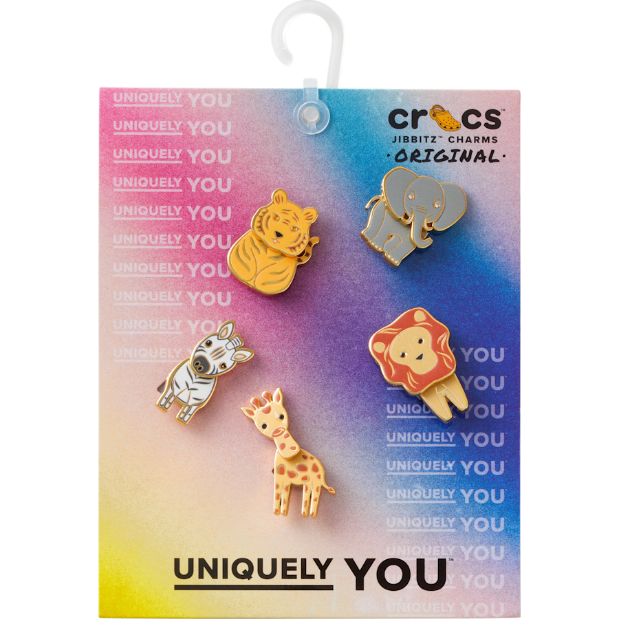 Enamel Safari 5 Pack Jibbitz™ charms for Women|Men|Jibbitz™ Charms