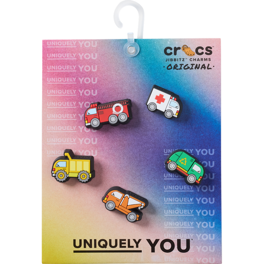 Tiny Work Trucks 5 Pack Jibbitz™ charms for Women|Men|Jibbitz™ Charms