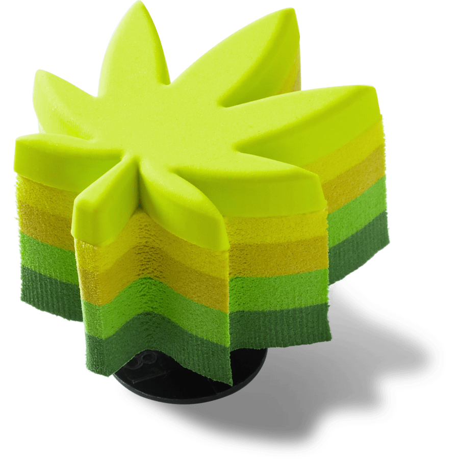 Stacked Hemp Leaf Jibbitz™ charms for Women|Men|Jibbitz™ Charms