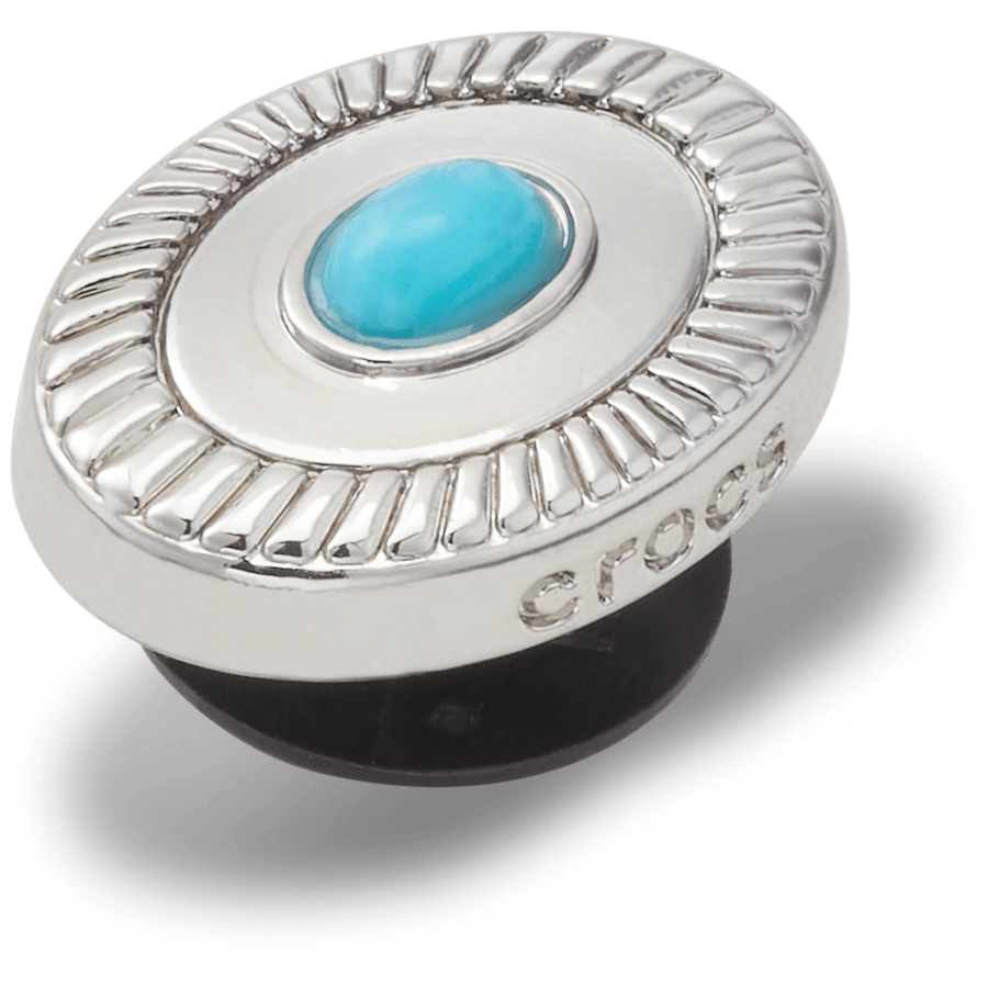 Silver Turquoise Emblem Jibbitz™ charms for Women|Men|Jibbitz™ Charms