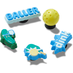 Pickle Ball 5 Pack Jibbitz™ charms for Women|Men|Jibbitz™ Charms