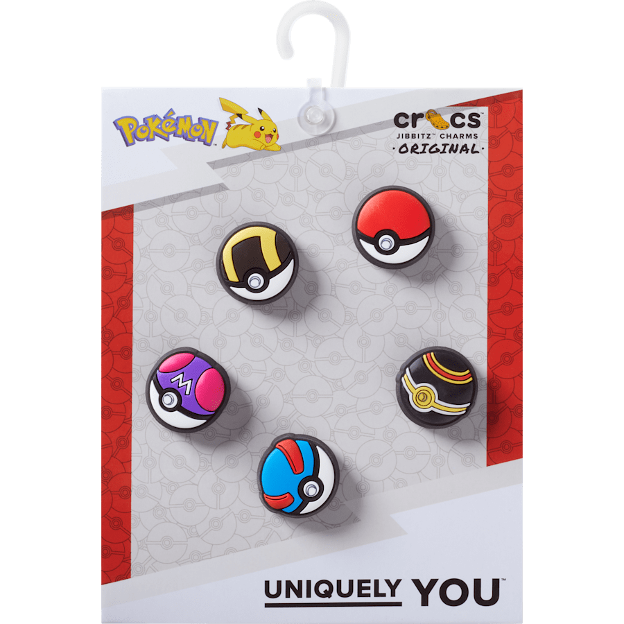 Poke Ball 5 Pack Jibbitz™ charms for Women|Men|Kids|Jibbitz™ Charms
