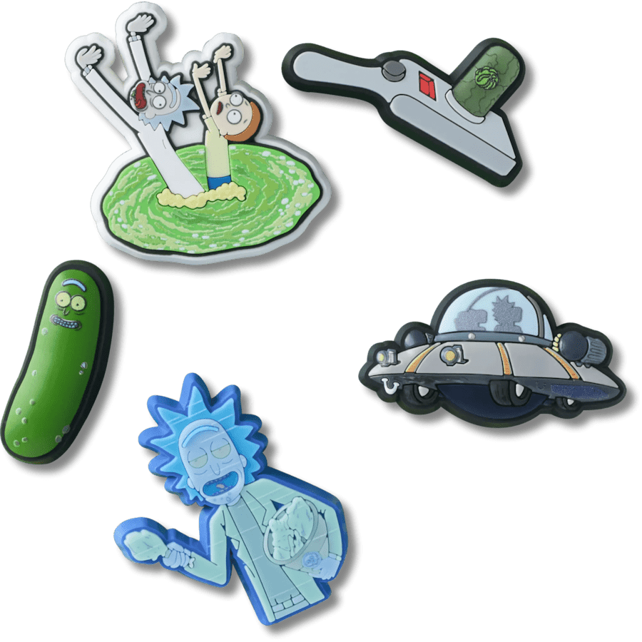 Rick and Morty 5 Pack Jibbitz™ charms for Women|Men|Jibbitz™ Charms
