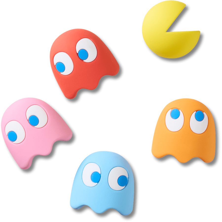 Pacman II 5 Pack Jibbitz™ charms for Women|Men|Kids|Jibbitz™ Charms