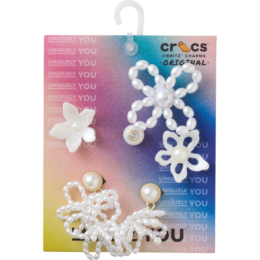 White Pearl Beaded 5 Pack Jibbitz™ charms for Women|Men|Jibbitz™ Charms