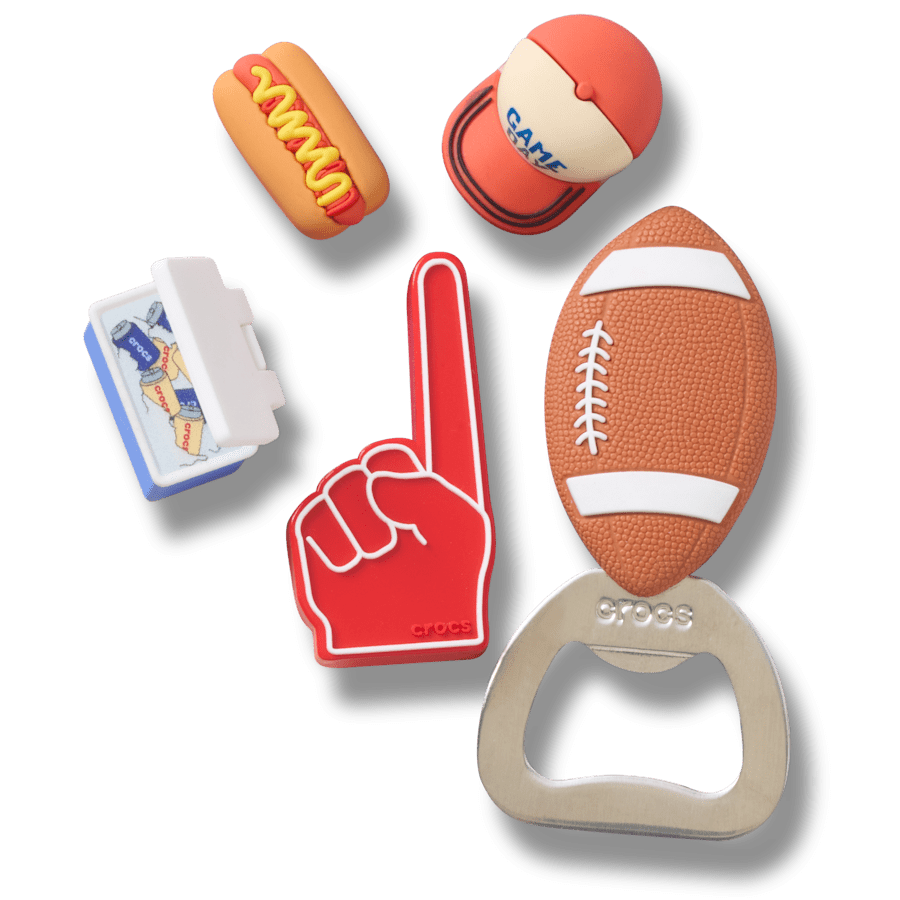 Tailgate 5 Pack Jibbitz™ charms for Women|Men|Jibbitz™ Charms