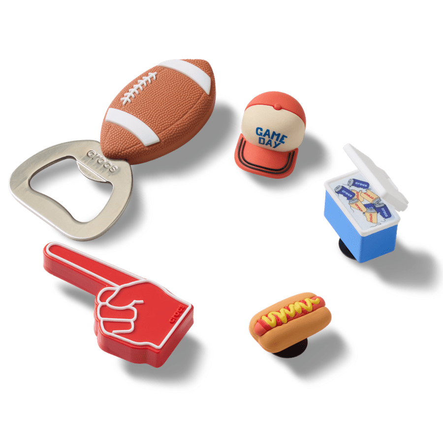 Tailgate 5 Pack Jibbitz™ charms for Women|Men|Jibbitz™ Charms