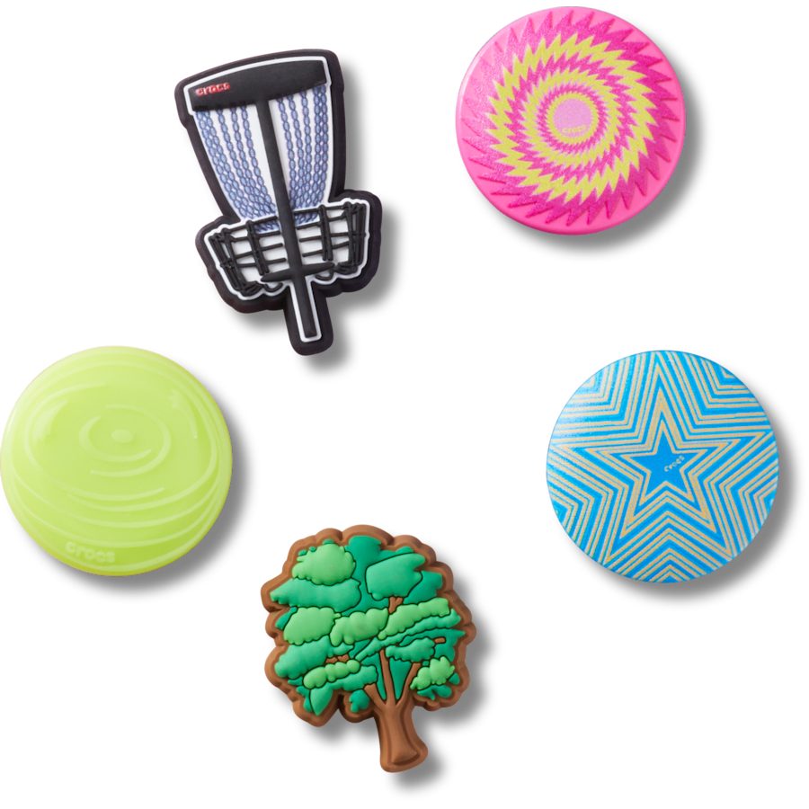 Disc Golf 5 Pack Jibbitz™ charms for Women|Men|Jibbitz™ Charms