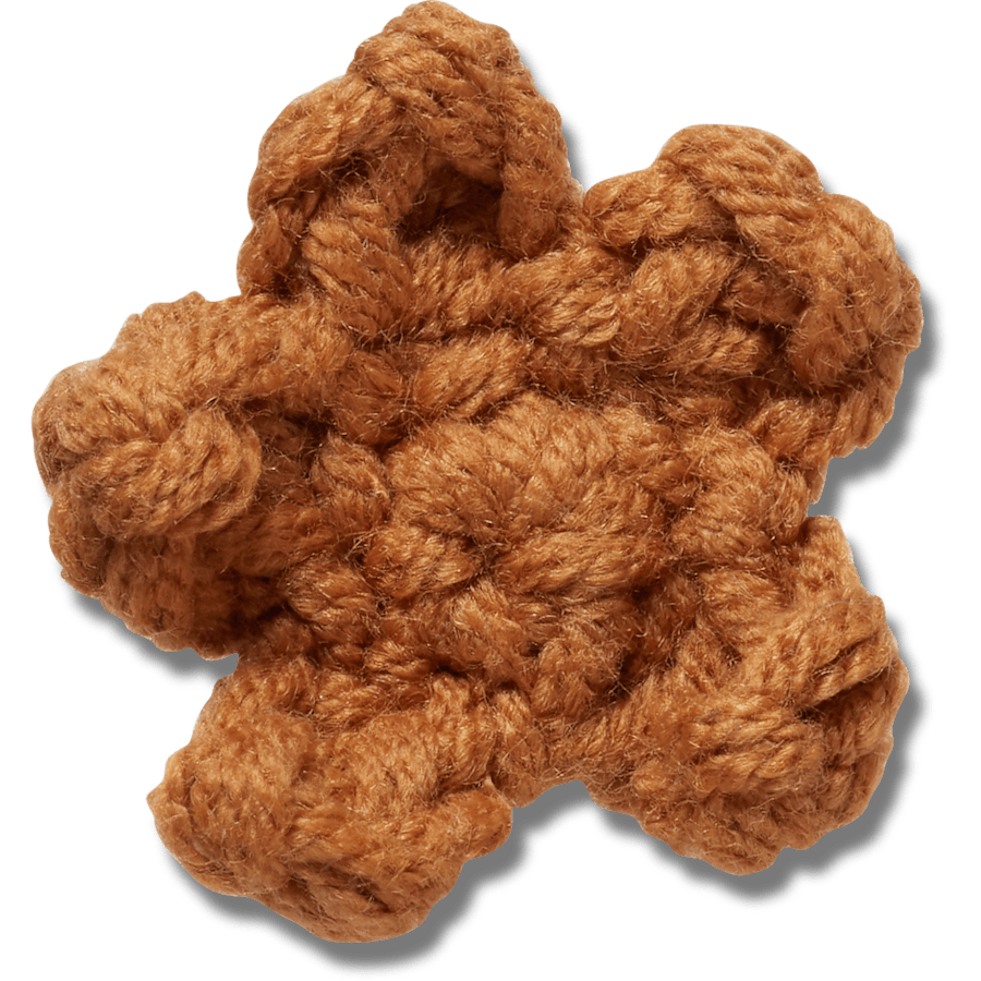 Crafted Crochet Brown Star Jibbitz™ charms for Women|Men|Jibbitz™ Charms