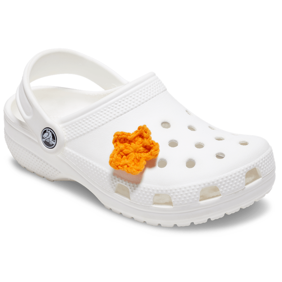 Crafted Crochet Orange Star Jibbitz™ charms for Women|Men|Jibbitz™ Charms