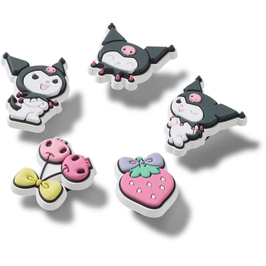 Sanrio Kuromi 5 Pack Jibbitz™ charms for Women|Men|Kids|Jibbitz™ Charms