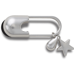 Silver Meta Safety Pin Jibbitz™ charms for Women|Men|Jibbitz™ Charms