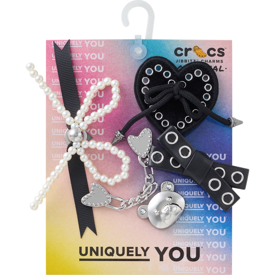 Indie Luxe Silver 5 Pack Jibbitz™ charms for Women|Men|Jibbitz™ Charms