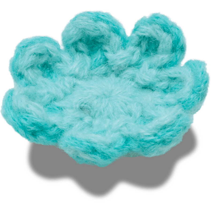 Crochet Blue Flower Jibbitz™ charms for Women|Men