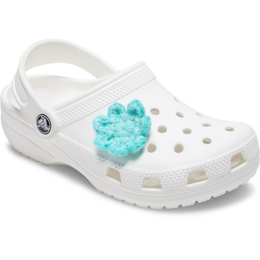 Crochet Blue Flower Jibbitz™ charms for Women|Men