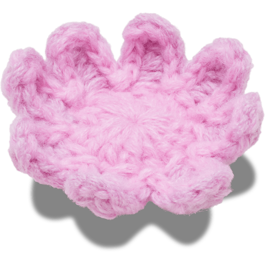 Crochet Light Pink Flower Jibbitz™ charms for Women|Men