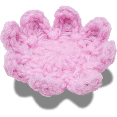 Crochet Light Pink Flower Jibbitz™ charms for Women|Men