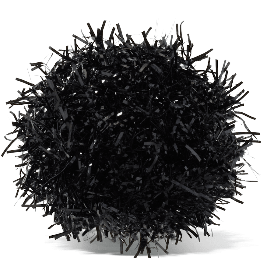 Black Tinsel Pom Jibbitz™ charms for Women|Men