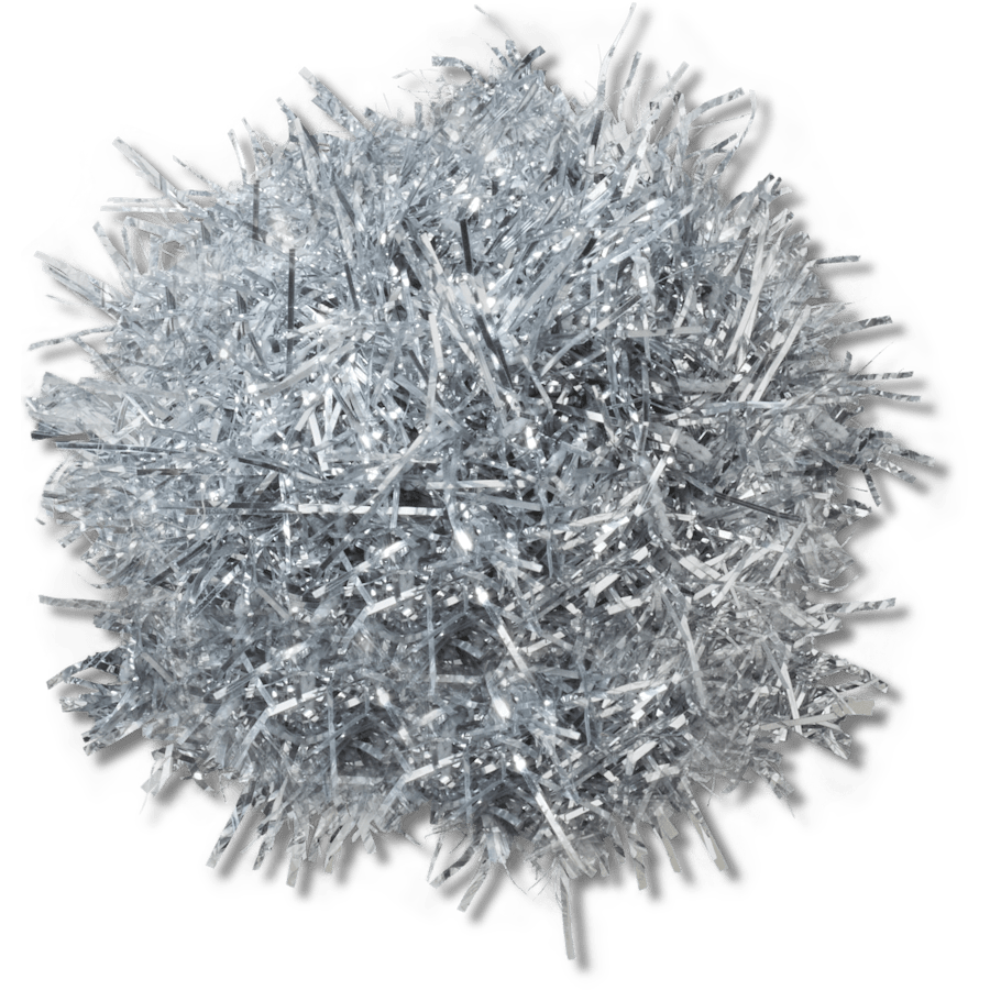 Silver Tinsel Pom Jibbitz™ charms for Women|Men|Jibbitz™ Charms