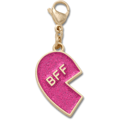Pink Glitter BFF Charm Left Jibbitz Shoe Charm for Women|Men|Kids|Jibbitz™ Charms