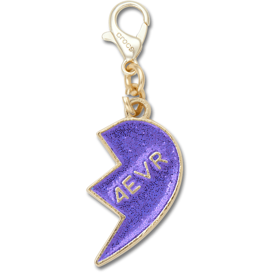 Purple Glitter BFF Charm Right Jibbitz Shoe Charm for Women|Men|Kids|Jibbitz™ Charms