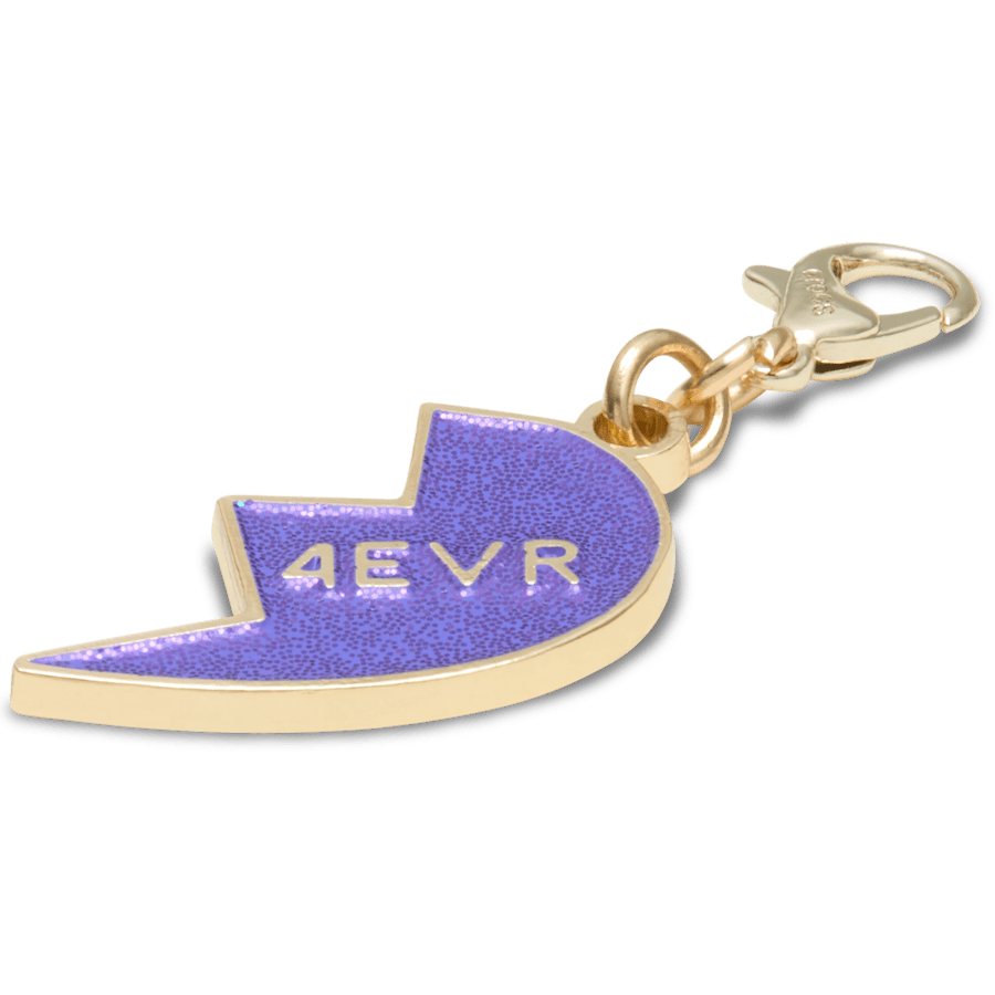 Purple Glitter BFF Charm Right Jibbitz Shoe Charm for Women|Men|Kids|Jibbitz™ Charms