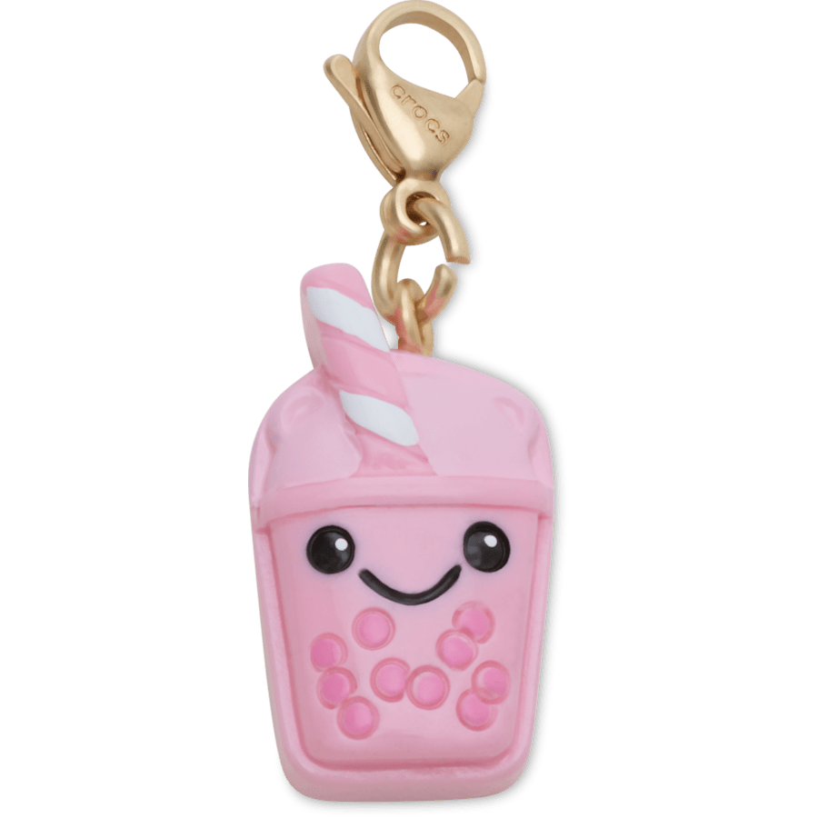 Cute Pink Boba Charm Jibbitz Shoe Charm for Women|Men|Kids|Jibbitz™ Charms