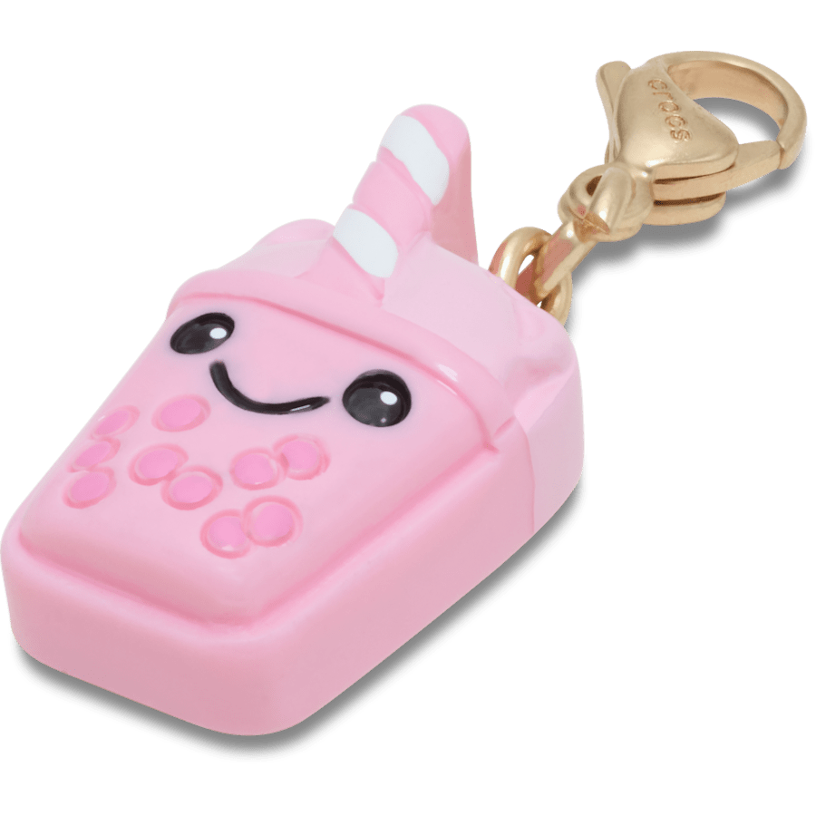 Cute Pink Boba Charm Jibbitz Shoe Charm for Women|Men|Kids|Jibbitz™ Charms