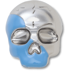 Silver and Blue Enamel Skull Jibbitz™ charms for Women|Men