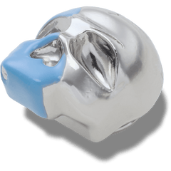Silver and Blue Enamel Skull Jibbitz™ charms for Women|Men