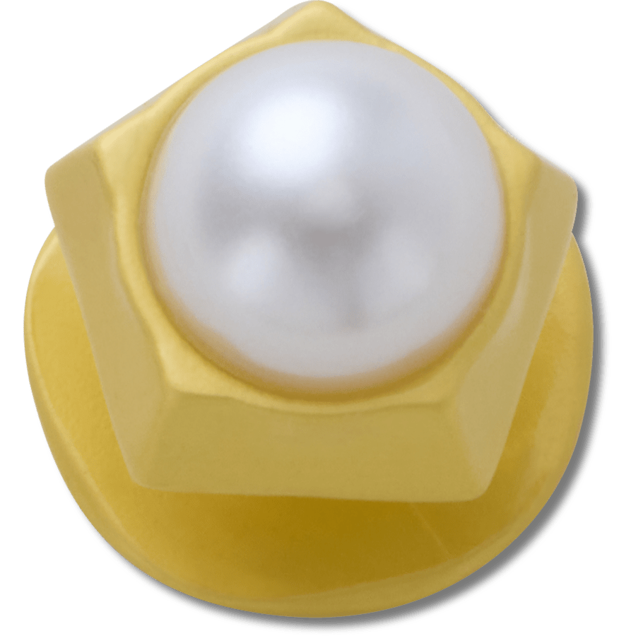 Gold Pentagon Pearl Jibbitz™ charms for Women|Men|Jibbitz™ Charms