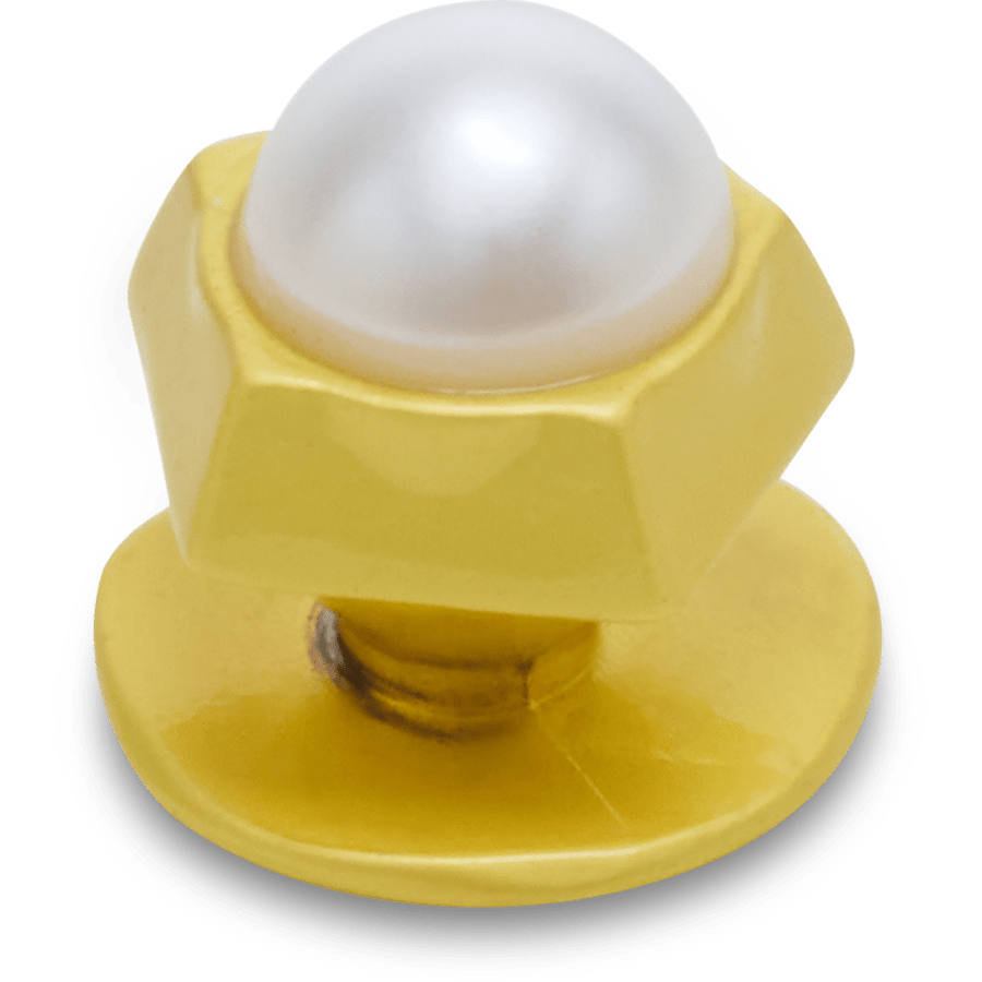 Gold Pentagon Pearl Jibbitz™ charms for Women|Men|Jibbitz™ Charms